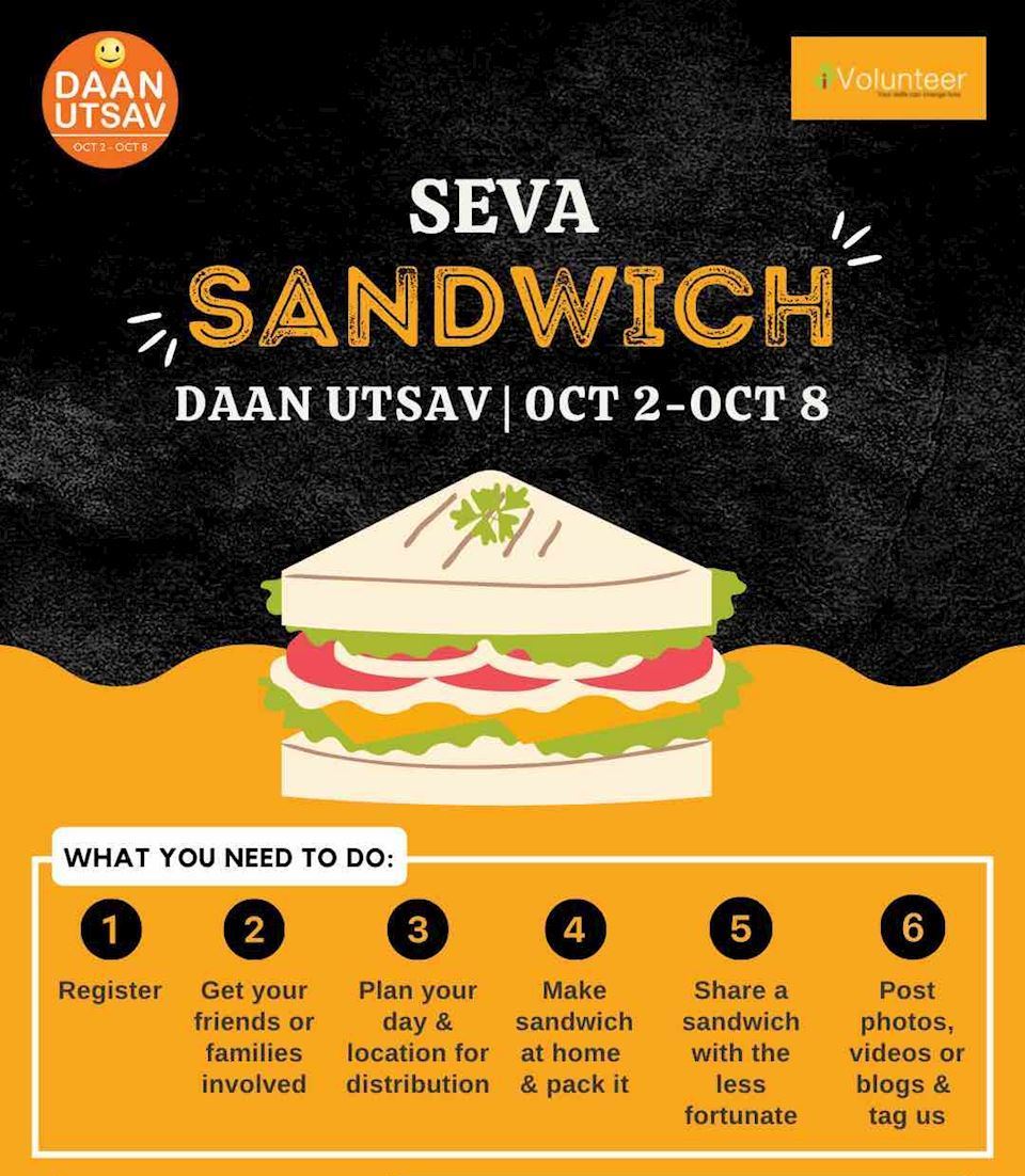 Seva Sandwich @ Daan Utsav 2021